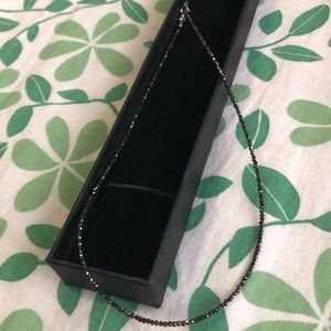 Black diamond necklace